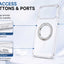 Glassology MagSafe Nova Ring 360 Case for iPhone 18 Pro Max White