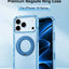 Glassology MagSafe Crystal Clear 360° Protection Case for iPhone 18 Pro Max, Glacier Blue Ring, Shock-Absorbing Corners & Slim Transparent Design