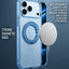 Glassology MagSafe Crystal Clear 360° Protection Case for iPhone 18 Pro Max, Glacier Blue Ring, Shock-Absorbing Corners & Slim Transparent Design