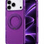 Glassology MagSafe Crystal Clear 360° Protection Case with Burgundy Ring for iPhone 18 Pro Max