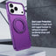 Glassology MagSafe Crystal Clear 360° Protection Case with Burgundy Ring for iPhone 18 Pro Max
