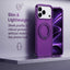 Glassology MagSafe Crystal Clear 360° Protection Case with Burgundy Ring for iPhone 18 Pro Max