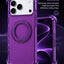 Glassology MagSafe Crystal Clear 360° Protection Case with Burgundy Ring for iPhone 18 Pro Max