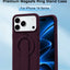 Glassology MagSafe Ring Stand Case for iPhone 18 Pro Max – Burgundy, Magnetic Charging Compatible Protective Cover with 360° Rotating Kickstand