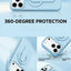 Glassology MagSafe Ring Stand Case for iPhone 18 Pro Max – Glacier Blue, Shockproof Protective Cover with 360° Rotating Stand