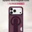 Glassology Dynamic Stand MagSafe Case for iPhone 18 Series, Burgundy Translucent Cover with Magnetic Ring, Foldable Stand and Camera Protection