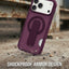 Glassology Dynamic Stand MagSafe Case for iPhone 18 Series, Burgundy Translucent Cover with Magnetic Ring, Foldable Stand and Camera Protection