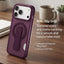 Glassology Dynamic Stand MagSafe Case for iPhone 18 Series, Burgundy Translucent Cover with Magnetic Ring, Foldable Stand and Camera Protection