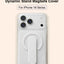 Glassology Dynamic Stand MagSafe Case for iPhone 18 Series, White Translucent Cover with Magnetic Ring, Foldable Stand and Camera Protection