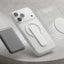 Glassology Dynamic Stand MagSafe Case for iPhone 18 Series, White Translucent Cover with Magnetic Ring, Foldable Stand and Camera Protection