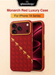 Glassology MagSafe Carbon Horse Case for iPhone 18 Pro Max Burgundy