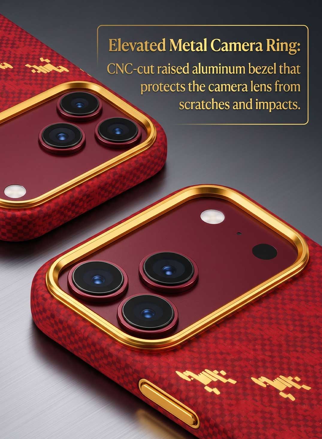 Glassology MagSafe Carbon Horse Case for iPhone 18 Pro Max Burgundy