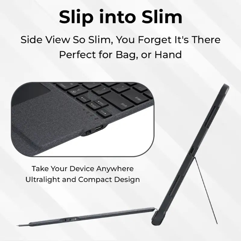 iPad Pro 12.9 Keyboard & Screen Protector Combo With trackpad - GLASSOLOGY