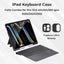 iPad Keyboard Case Folio Combo for Pro 12.9 with keyboard and stand on a white background