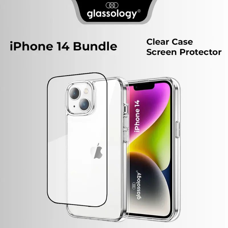 iPhone 14 Bundle Clear Case & Screen Protector - GLASSOLOGY