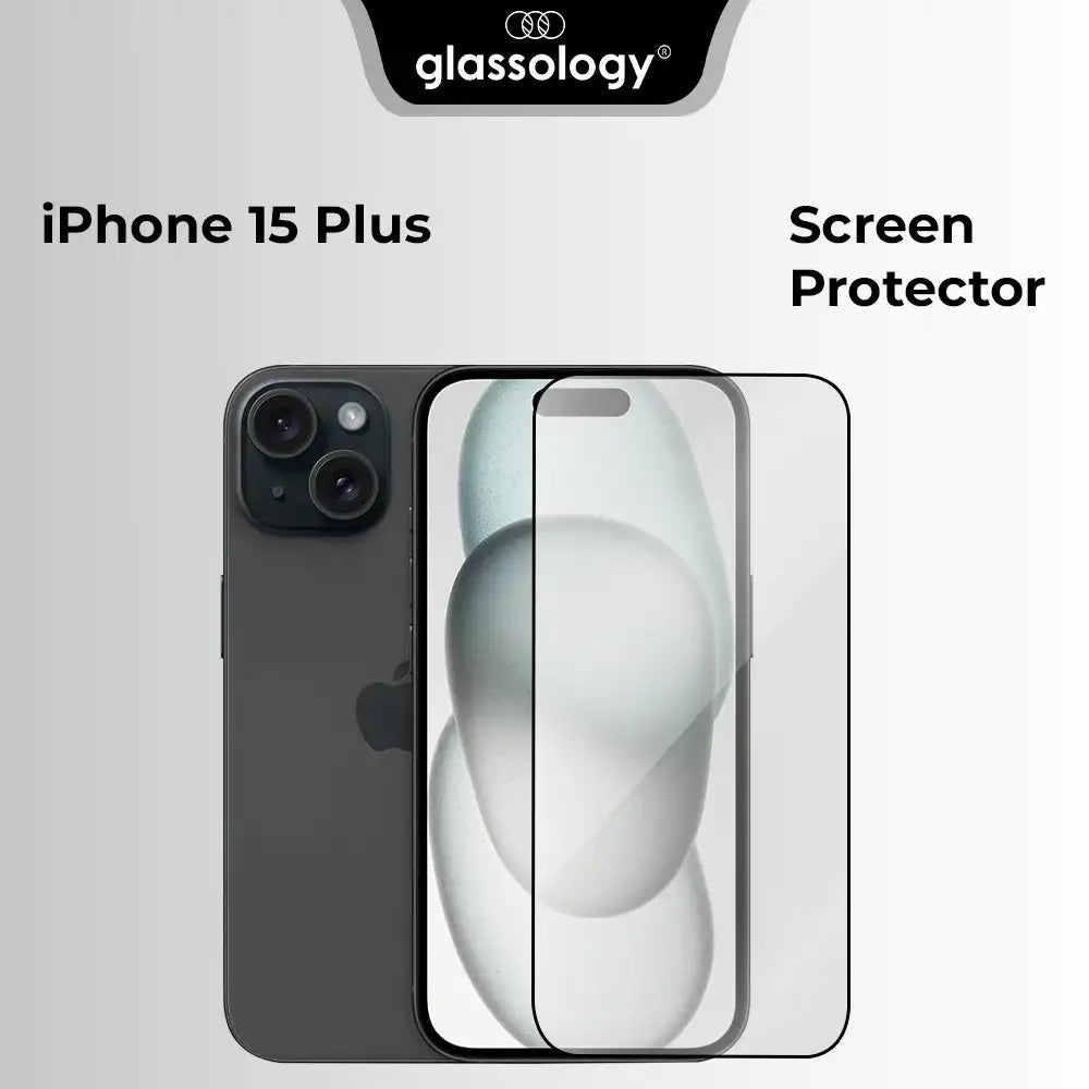 iPhone 15 Plus Clear Screen Protector - GLASSOLOGY