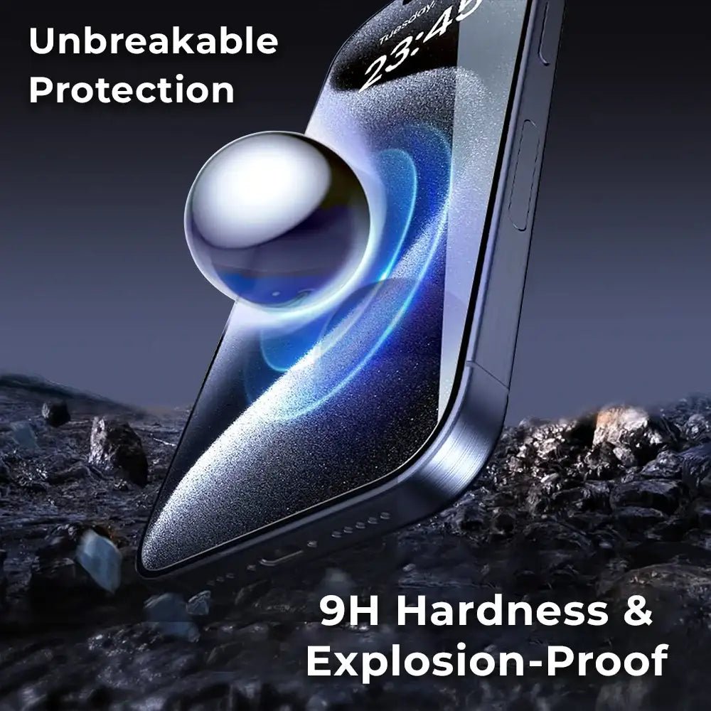 iPhone 15 Premium Clear Screen Protector 9H Tempered Glass - GLASSOLOGY