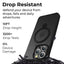 iPhone 15 Pro Max Case 360°Rotatable Phone Case - Black - GLASSOLOGY