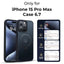 iPhone 15 Pro Max Case 360°Rotatable Phone Case - Black - GLASSOLOGY