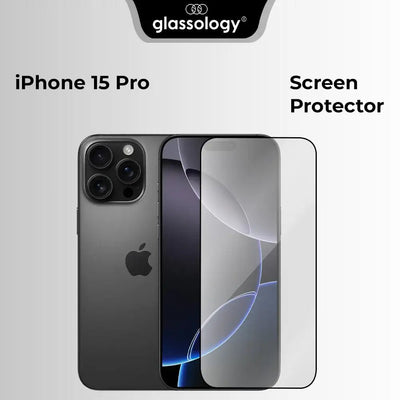 iPhone 15 Pro Premium Clear Screen Protector 9H Tempered - GLASSOLOGY