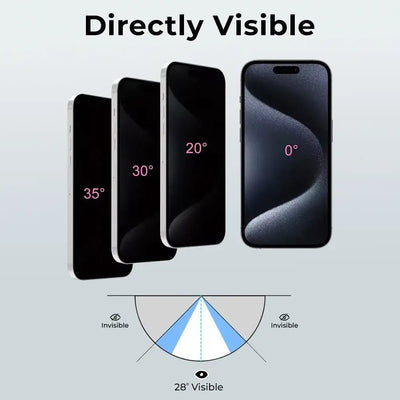 iPhone 16 3Pack Privacy Tempered Glass with Installer Frame - GLASSOLOGY