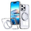 iPhone 16 MagSafe Back Cover with 360° Rotate Ring Stand (Clear) - GLASSOLOGY