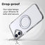 iPhone 16 MagSafe Back Cover with 360° Rotate Ring Stand (Clear) - GLASSOLOGY