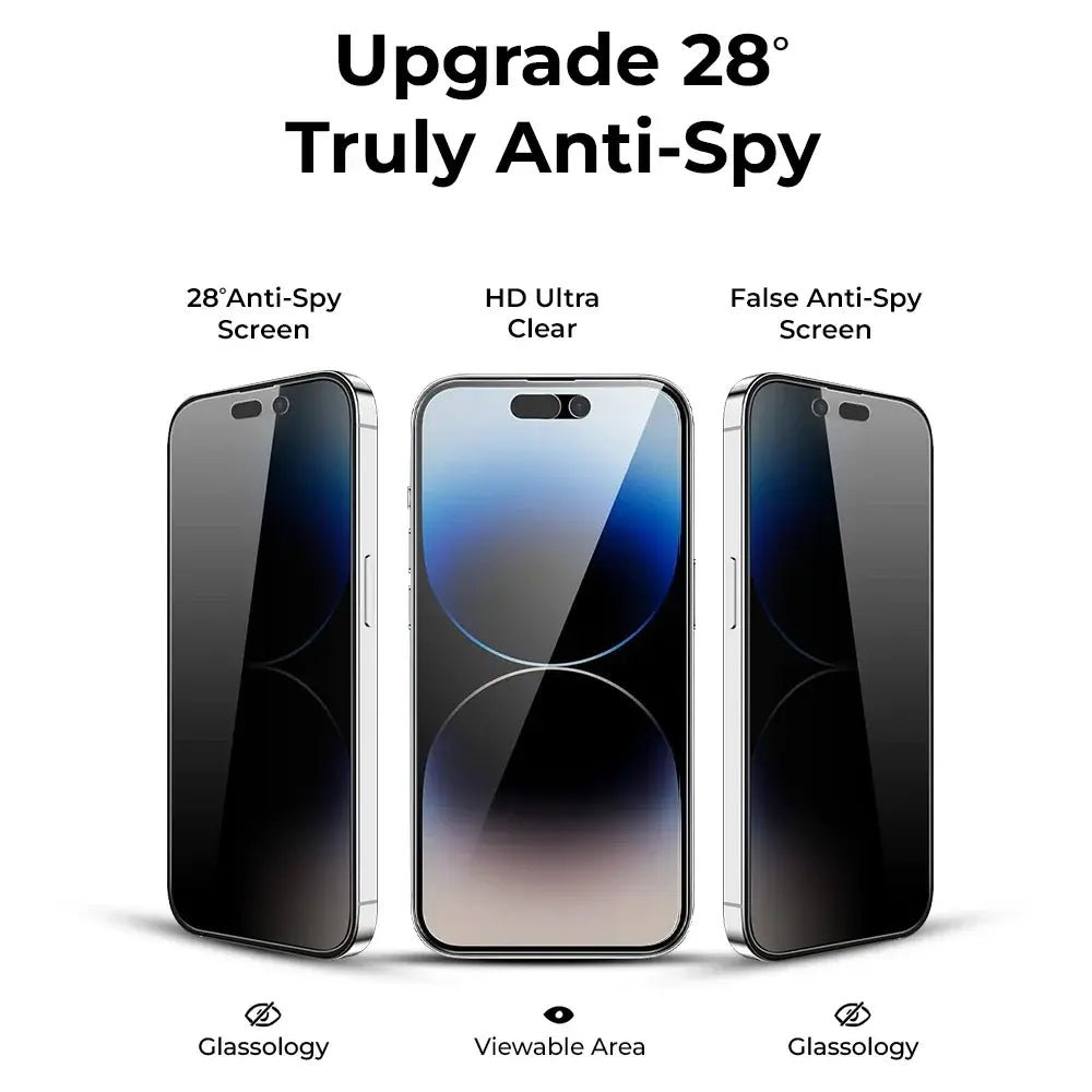 iPhone 16 Plus 2Pack Privacy Screen Protector - GLASSOLOGY