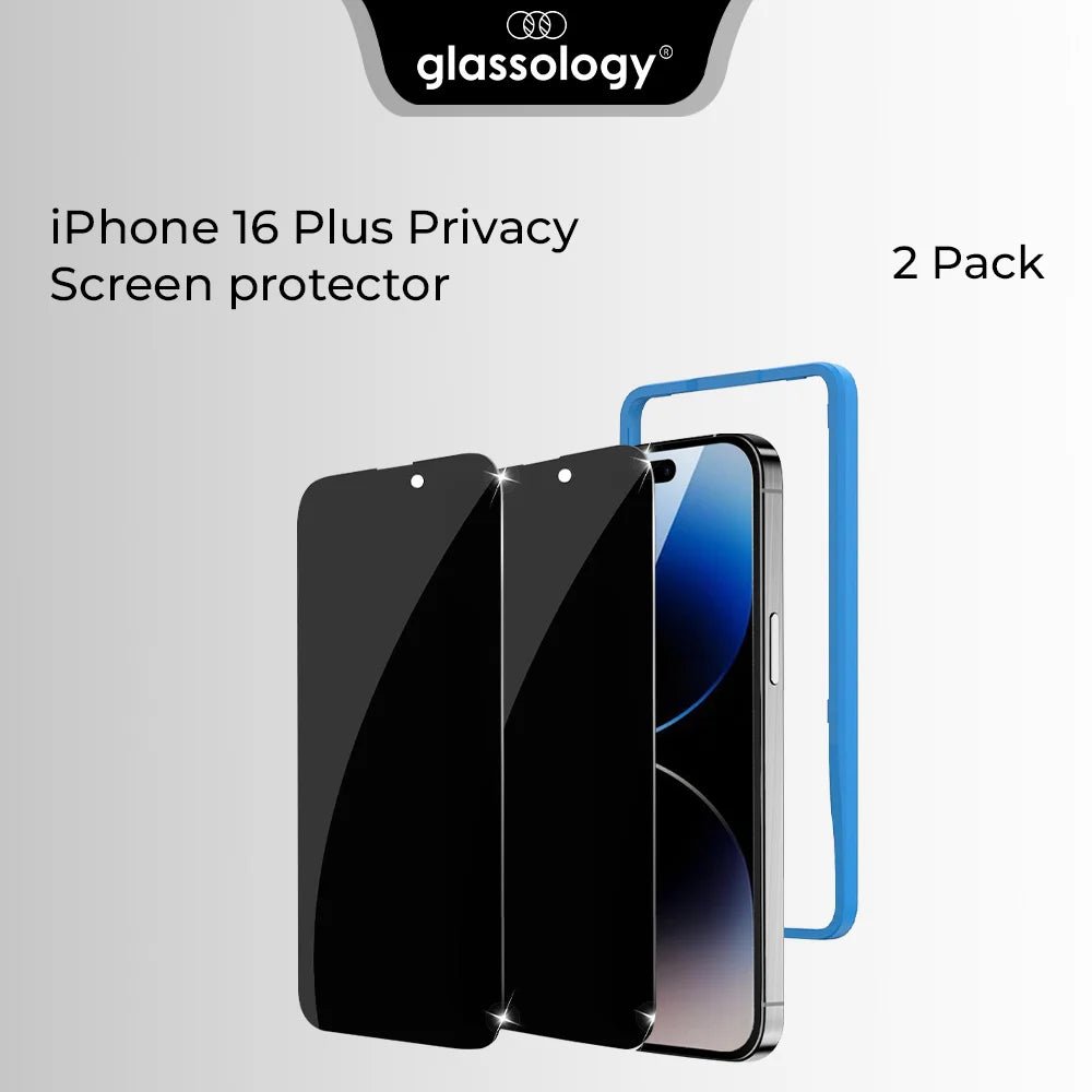 iPhone 16 Plus 2Pack Privacy Screen Protector - GLASSOLOGY