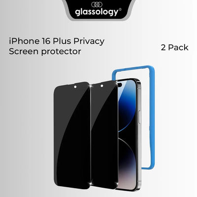 iPhone 16 Plus 2Pack Privacy Screen Protector - GLASSOLOGY
