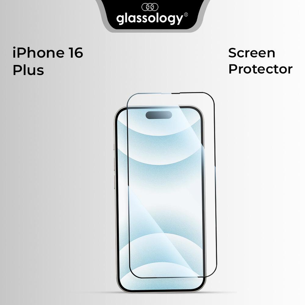 Glassology Apple iPhone 16 Plus 9H Tempered Glass Screen Protector