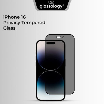 iPhone 16 Privacy Tempered Glass Screen Protector - GLASSOLOGY