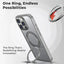 iPhone 16 Pro 360° Rotate Ring Stand MagSafe Case (Grey) - GLASSOLOGY