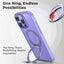 iPhone 16 Pro 360° Rotate Ring Stand MagSafe Case (Purple) - GLASSOLOGY