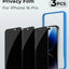 iPhone 16 Pro 3Pack Privacy Tempered Glass with Installer - GLASSOLOGY