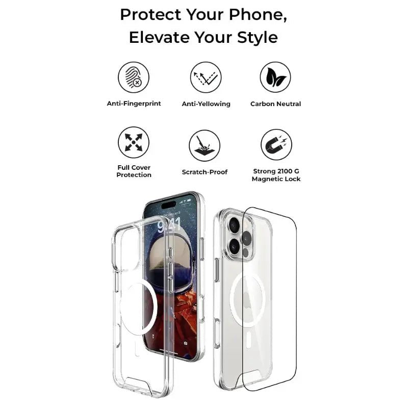iPhone 16 Pro Bundle MagSafe Clear Case & Screen Protector - GLASSOLOGY