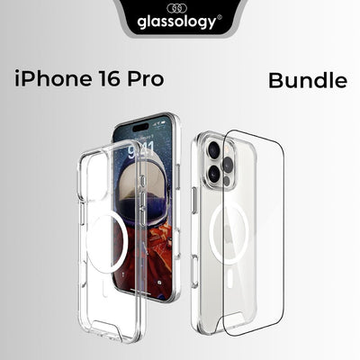 iPhone 16 Pro Bundle MagSafe Clear Case & Screen Protector - GLASSOLOGY