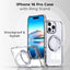 iPhone 16 Pro MagSafe Case Cover with 360° Rotate Ring Stand - Clear - GLASSOLOGY