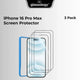 iPhone 16 Pro Max 3Pack Screen Protector with Installer frame. - GLASSOLOGY