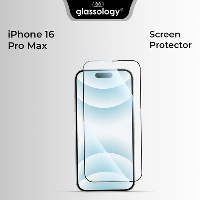 iPhone 16 Pro Max 9H Tempered Glass Screen Protector - GLASSOLOGY