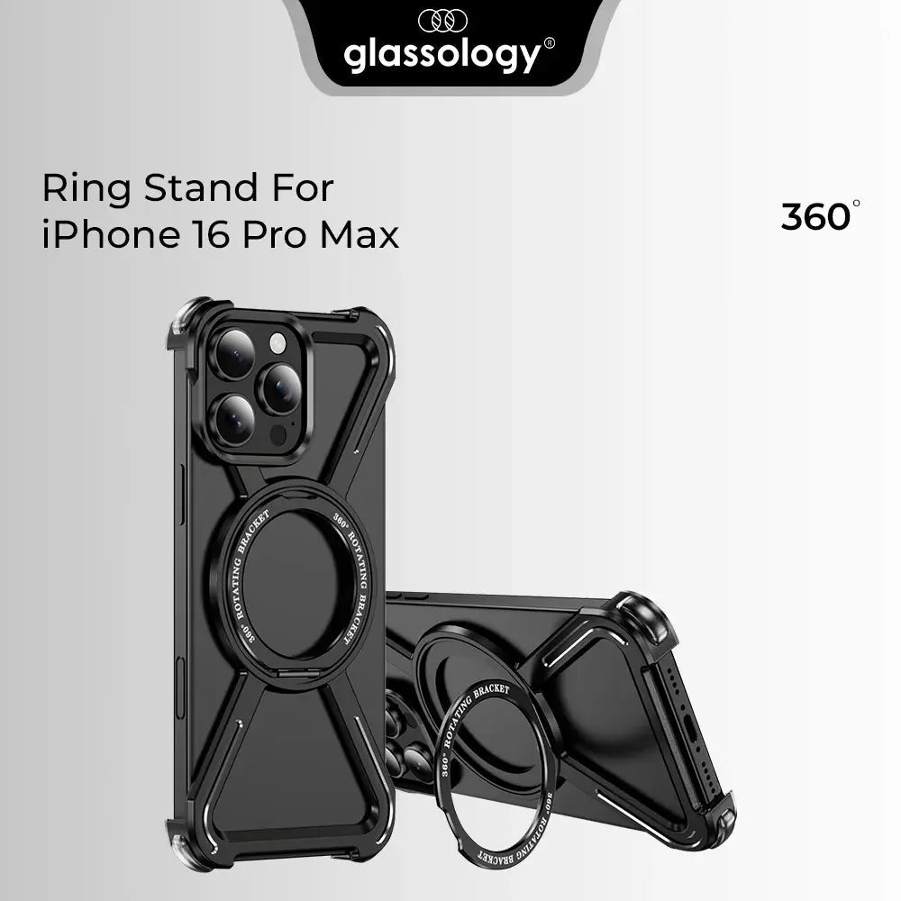 iPhone 16 Pro Max Borderless Case (Black Titanium) - GLASSOLOGY