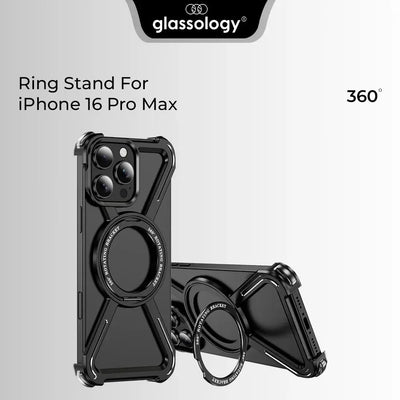 iPhone 16 Pro Max Borderless Case (Black Titanium) - GLASSOLOGY