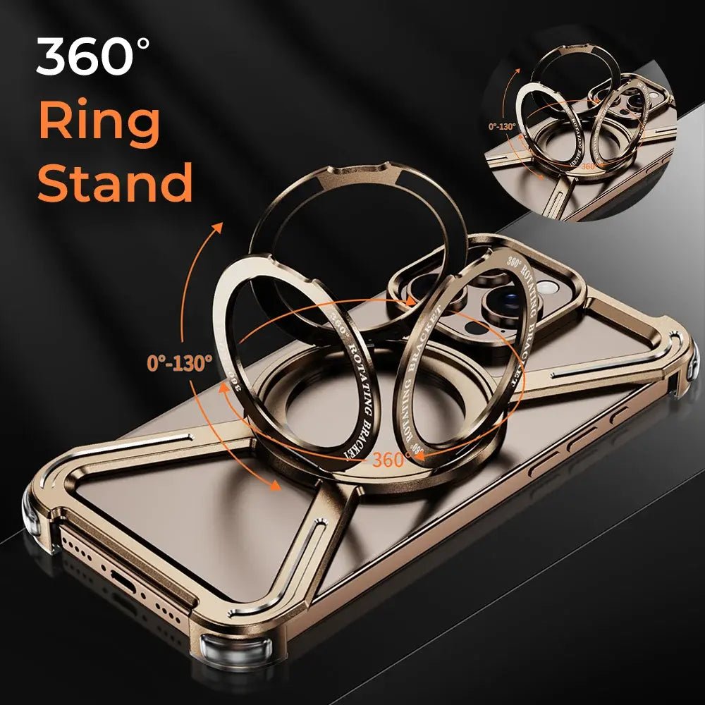 iPhone 16 Pro Max Borderless Case (Desert Titanium) - GLASSOLOGY