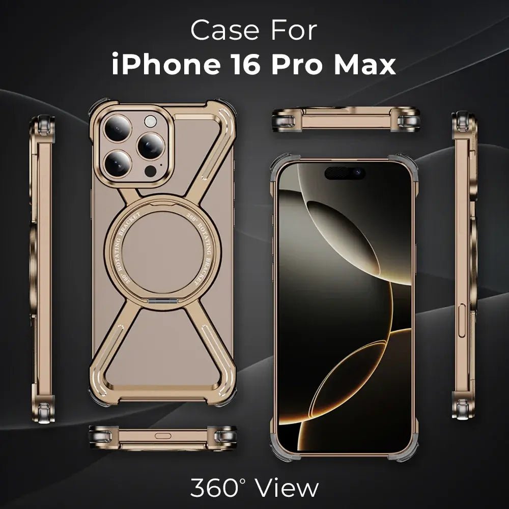 iPhone 16 Pro Max Borderless Case (Desert Titanium) - GLASSOLOGY