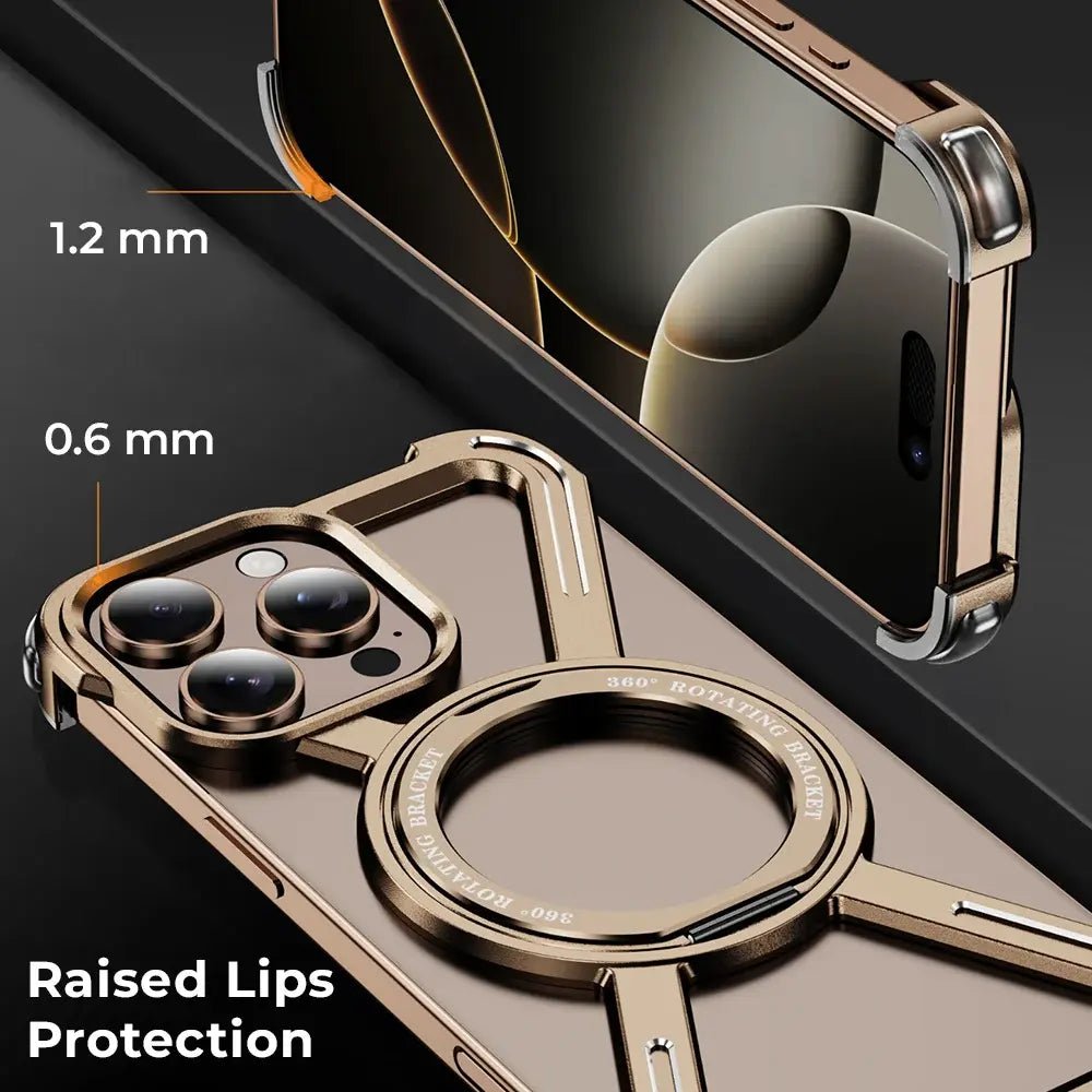 iPhone 16 Pro Max Borderless Case (Desert Titanium) - GLASSOLOGY
