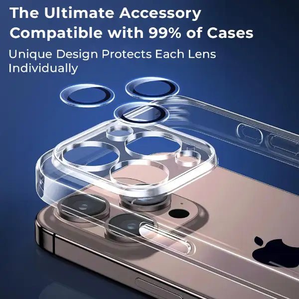 iPhone 16 Pro Max Camera Protection Lens Guard (Grey) - GLASSOLOGY