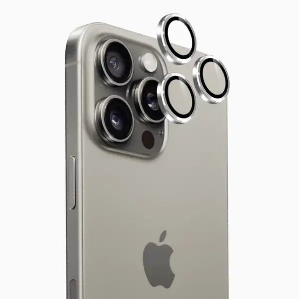 iPhone 16 Pro Max Camera Protection Lens Guard (Grey) - GLASSOLOGY