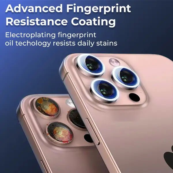 iPhone 16 Pro Max Camera Protection Lens Guard (Silver) - GLASSOLOGY