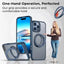 iPhone 16 Pro Max MagSafe Case with 360° Rotate Ring Stand (Blue) - GLASSOLOGY
