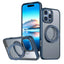 iPhone 16 Pro Max MagSafe Case with 360° Rotate Ring Stand (Blue) - GLASSOLOGY